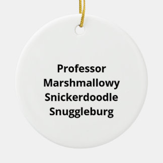 SnuggleNames: Personalisierter Haustiernamen-Schmu Keramik Ornament