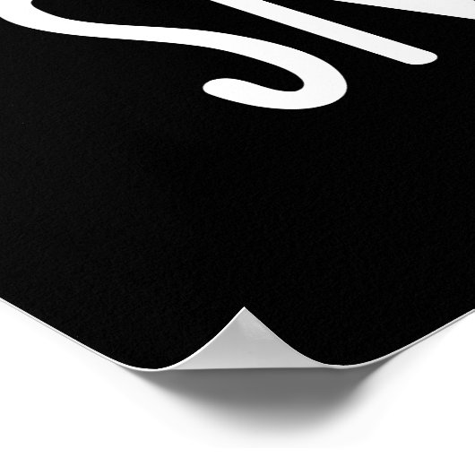 Snuggles Funny Nugget Couple Pun Dark BG Poster (Ecke)