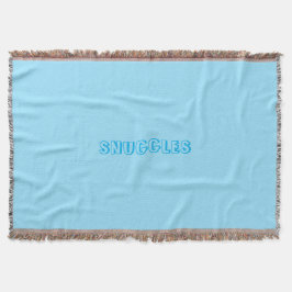 "Snuggles" Hellblau Decke