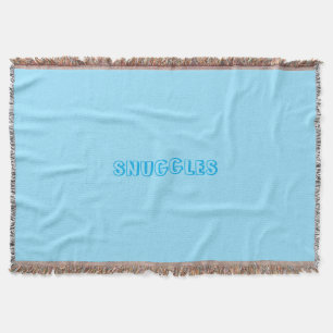 "Snuggles" Hellblau Decke