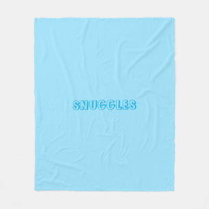 "Snuggles" Hellblau Fleecedecke