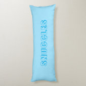 "Snuggles" Hellblau Seitenschläferkissen (Rückseite (Vertikal))