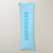 "Snuggles" Hellblau Seitenschläferkissen (Vorderseite Vertikal)