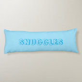"Snuggles" Hellblau Seitenschläferkissen (Rückseite)