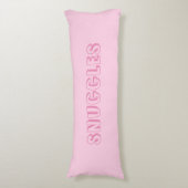 "Snuggles" Hellrosa Seitenschläferkissen (Vorderseite Vertikal)
