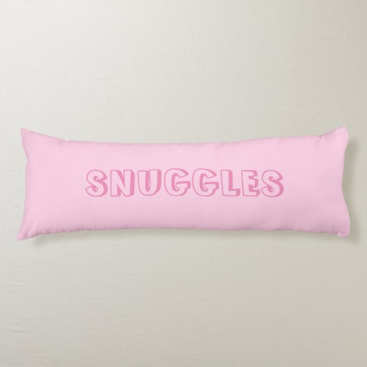 "Snuggles" Hellrosa Seitenschläferkissen (Vorderseite)