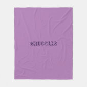 "Snuggles" Lavendel lila Violette Fleecedecke (Vorderseite)