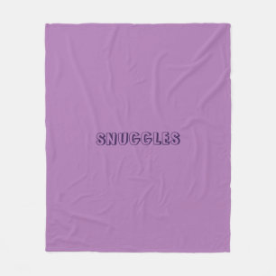 "Snuggles" Lavendel lila Violette Fleecedecke
