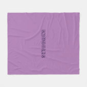 "Snuggles" Lavendel lila Violette Fleecedecke (Vorderseite (Horizontal))