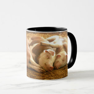 Snuggling Schweine Getty Bild-  Tasse