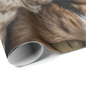 Snuggly Calico Cat und Blanket Geschenkpapier (Rolleneckpunkt)