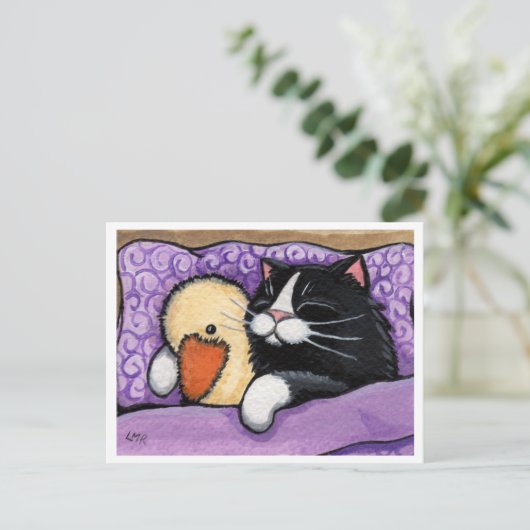 Snuggly Duck Postcard Postkarte (Stehend Vorderseite)
