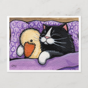 Snuggly Duck Postcard Postkarte