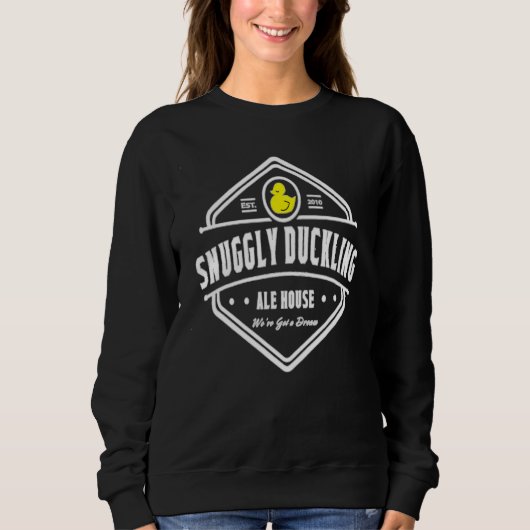 Snuggly Duckling Brewing Company Mens Womens_3 Sweatshirt (Vorderseite)