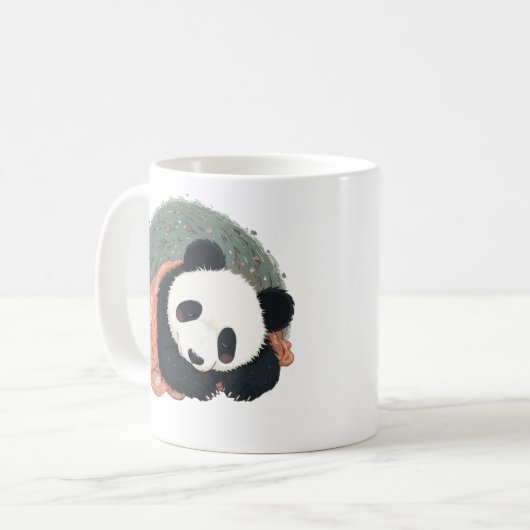 Snuggly Panda Dreams Coffee Tasse (Vorderseite Links)