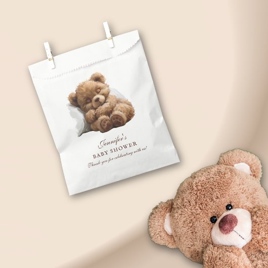 Snuggly Teddy Bear Niedlich Baby Dusche Vielen Dan Geschenktütchen