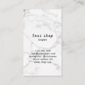 Snus Shop Tobacco Vape Smoke CBD Öl Visitenkarte (Rückseite)