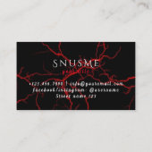 Snus Shop Tobacco Vape Smoke CBD Öl Visitenkarte (Rückseite)