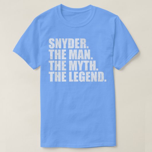 Snyder Snyder Familienname Snyder Nachname Snyder T-Shirt (Design vorne)