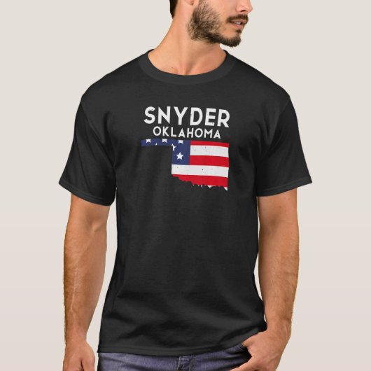 Snyder USA State America Travel Oklahoman T-Shirt (Vorderseite)