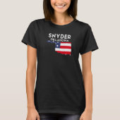 Snyder USA State America Travel Oklahoman T-Shirt (Vorderseite)
