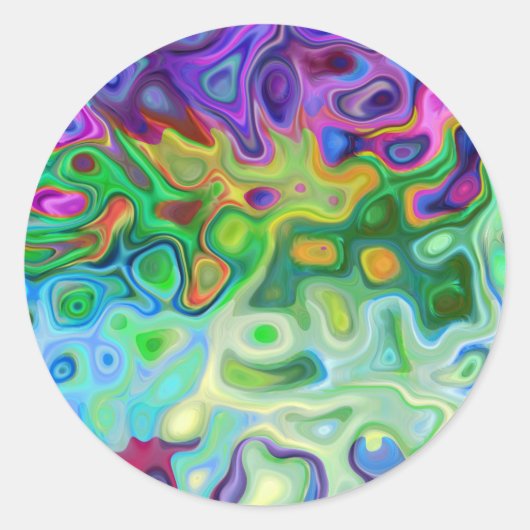So abstrakt 4.1 runder aufkleber (Vorderseite)