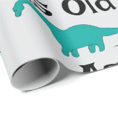 So alt wie Dinosaurier Geschenkpapier (Rolleneckpunkt)