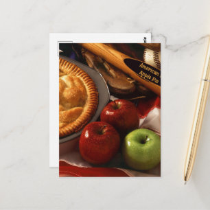 So amerikanisch wie Apfelkuchen Postkarte