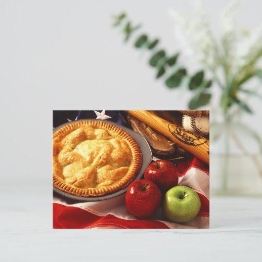 So amerikanisch wie Apfelkuchen! Postkarte (Stehend Vorderseite)