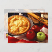 So amerikanisch wie Apfelkuchen! Postkarte (Vorne/Hinten)