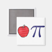So amerikanisch wie Apple Pi Magnet (Vorderseite/Rückseite)