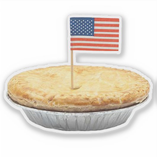So amerikanisch wie Apple Pie Sticker (Vorderseite)