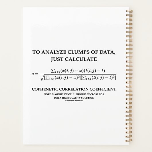 So analysieren Sie die Datenkophenetik von Clumps Planer (Rückseite)