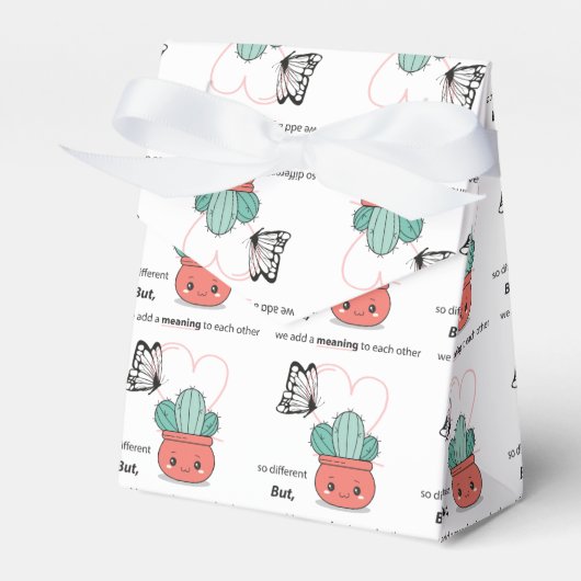 So anders, perfekt zusammen - Niedliche Liebe Geschenkschachtel (Vorderseite)