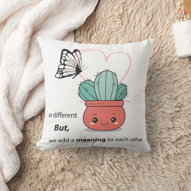 So anders, perfekt zusammen - Niedliche Liebe Kissen (Decke)