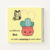 So anders, perfekt zusammen - Niedliche Liebe Notizblock (Rückseite)