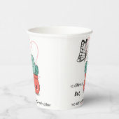 So anders, perfekt zusammen - Niedliche Liebe Pappbecher (Rechts)