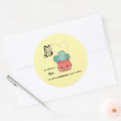 So anders, perfekt zusammen - Niedliche Liebe Runder Aufkleber (Umschlag)