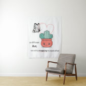 So anders, perfekt zusammen - Niedliche Liebe Wandteppich (Beispiel)