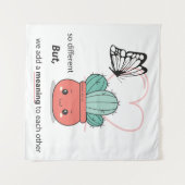 So anders, perfekt zusammen - Niedliche Liebe Wandteppich (Vorderseite (Horizontal))