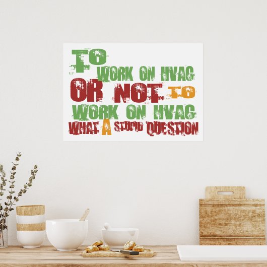 So arbeiten Sie an HVAC Poster (Küche)