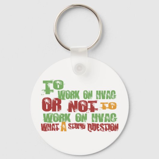 So arbeiten Sie an HVAC Schlüsselanhänger (Vorderseite)