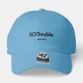 SO! Ärger...komm damit klar. schwarz auf blau Truckerkappe
