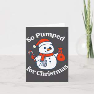 So aufgeregt für Weihnachten Schneemann Typ 1 Diab Karte