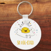 So aufgeregt gratulieren neuen Job neue Haus Ei Schlüsselanhänger (Vorderseite)