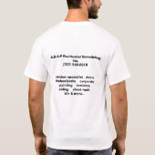 so bald wie möglich Wohnumgestalteninc. T-Shirt (Rückseite)