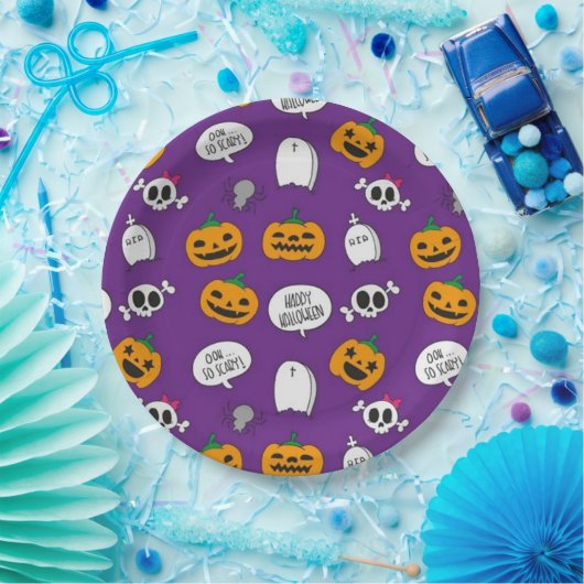 So Beängstigend Happy Halloween Pappteller (Party)