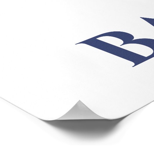 So beersüße Baby Dusche Begrüßungszeichen Poster (Ecke)