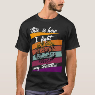 So bekämpfe ich meine Schlacht Vintag Christlich T-Shirt