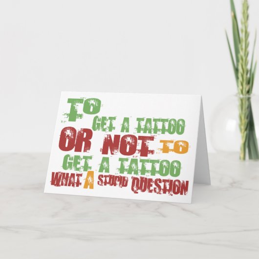 So bekommen Sie einen Tattoo Karte (Vorderseite)